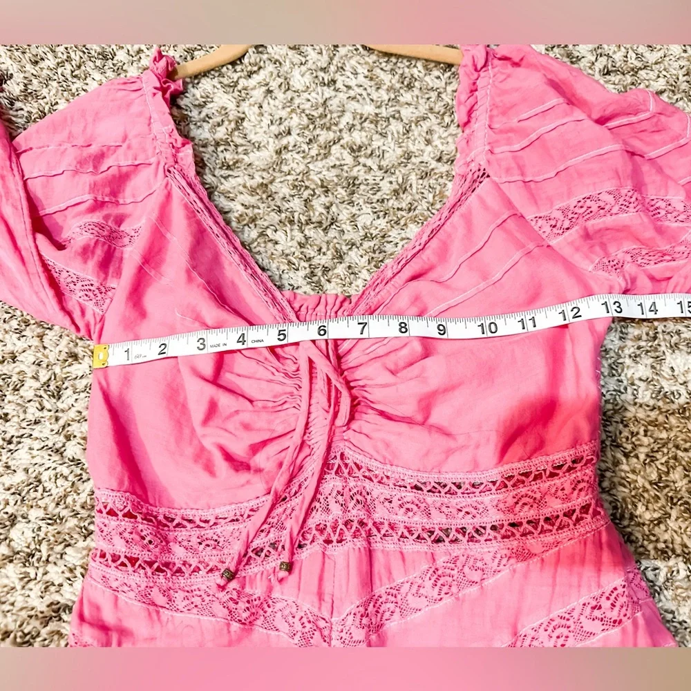FREE PEOPLE Pink Boho Women's Dress - Size XSmall
